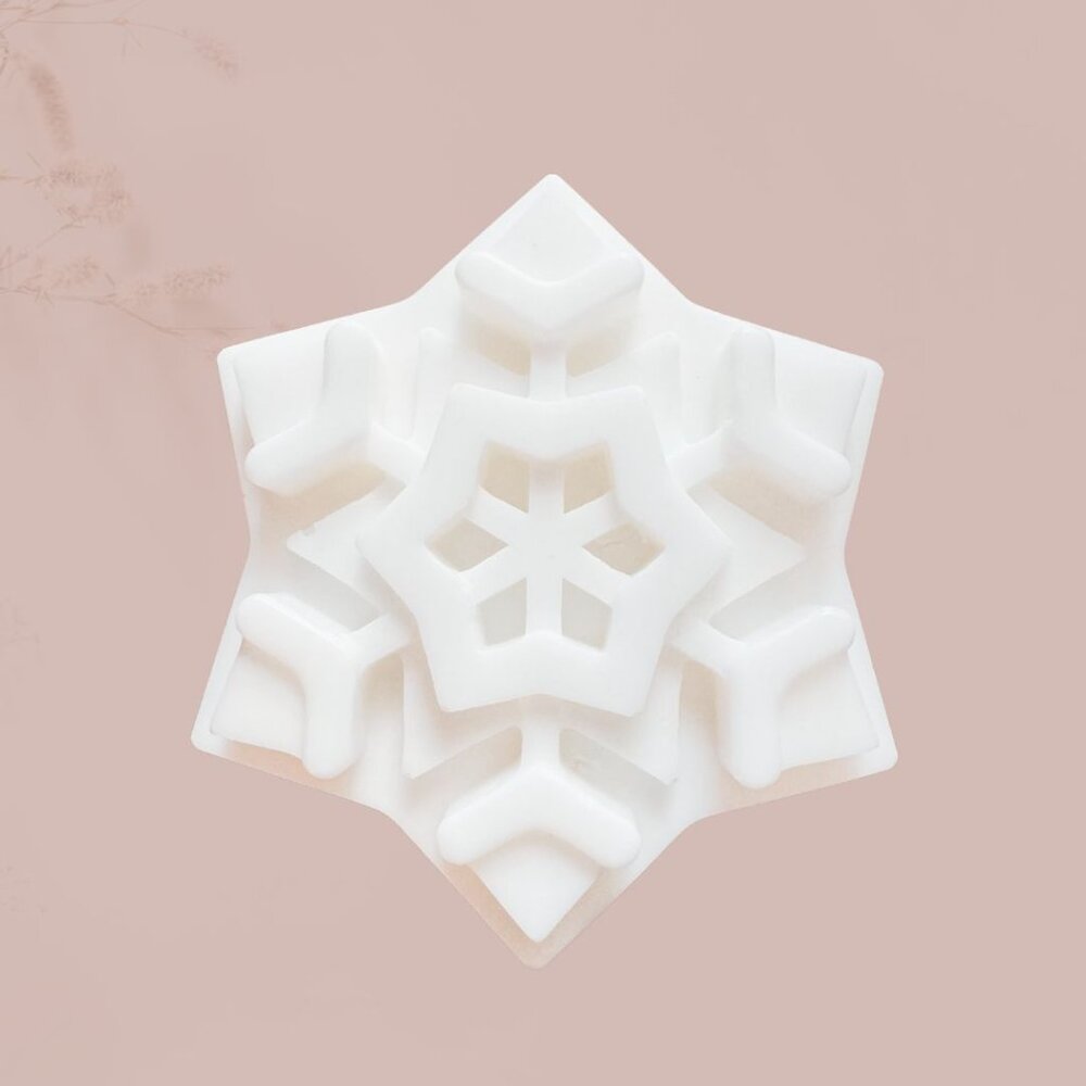 Lotion Bar 4 oz, Handmade, Snowflake Shaped (56 Fragrance Options)